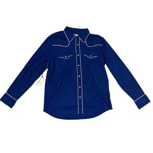 NWT Tecovas Men's Blue Western Shirt